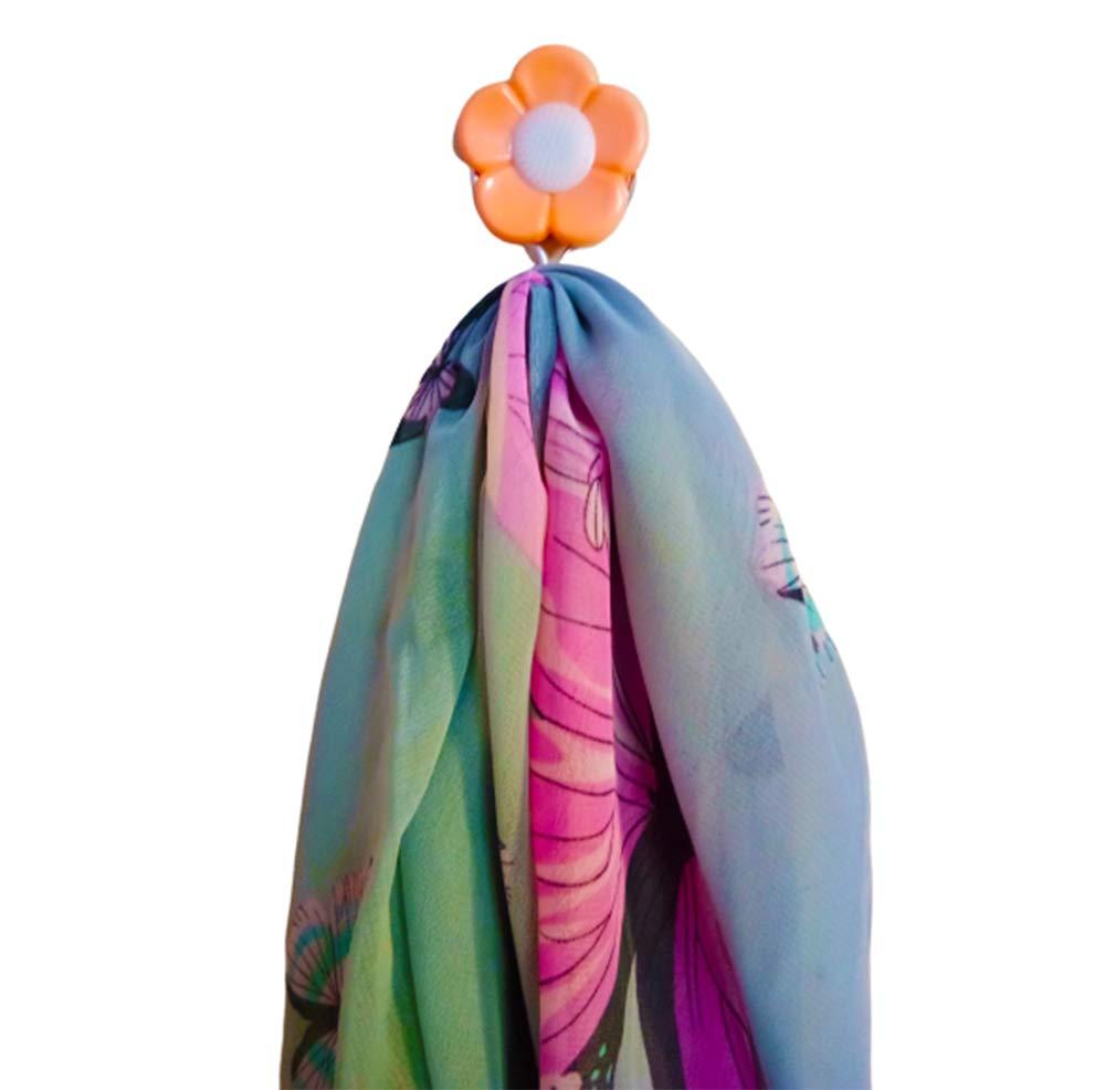 1113 Plastic Self-Adhesive Flower Shape Hooks (Pack of 5) - SkyShopy 1113 Plastic Self-Adhesive Flower Shape Hooks (Pack of 5) - SkyShopy